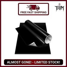 Black Gloss DECO65 Vinyl 12x7ft Permanent Craft Vinyl for Cricut Silhouette C...