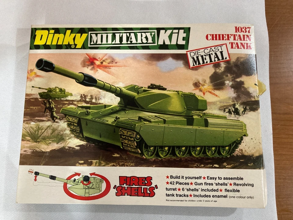 Mezzi militari dinky kit metal - 4 kits in scatola originale con segni del tempo - Immagine 4 di 4