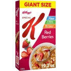 Special K Red Berries Breakfast Cereal, Good Source of Fiber, Giant Size, 19....