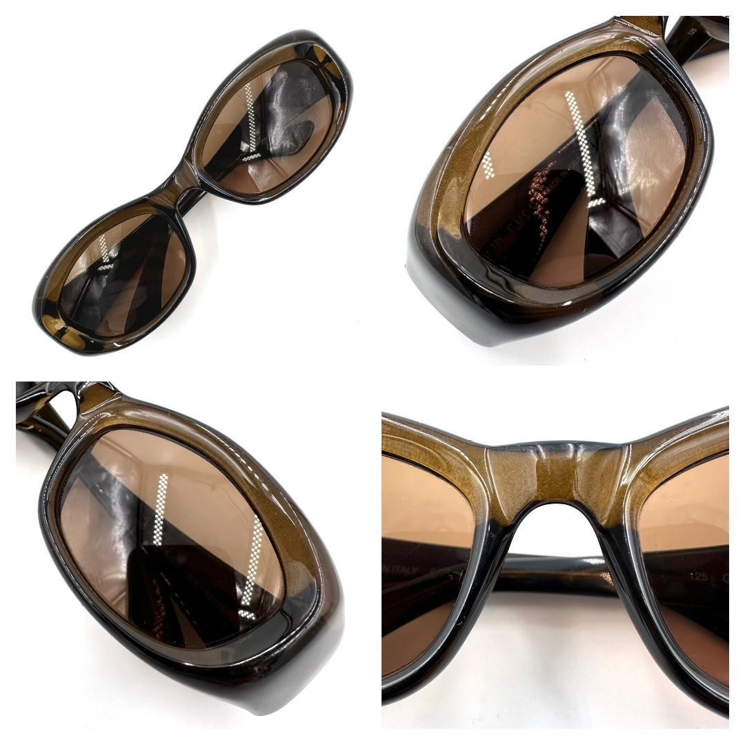GUCCI Sunglasses GG2432/S Side Logo Full Rim Brown Women's