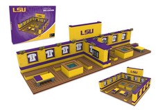 LSU Tigers Big Locker Room Building Kits - 437 Pieces Printed Decal Graphic...