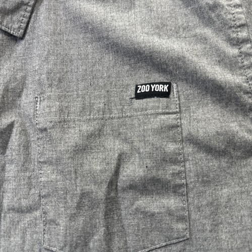ZOO YORK Unbreakable Jungen Kurzarm Hemd mit Knopfleiste grau XL 18/20 #286 - Bild 2 von 14
