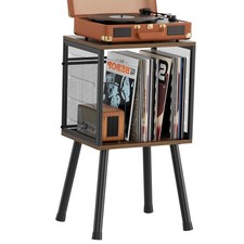 Vinyl Record Storage Stand, Holds 100 Albums, Simple Record Player Holder