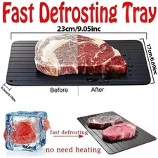 Defrosting Tray fast Thaw Aluminium Meat Board Quick Defrost Frozen Food Plate