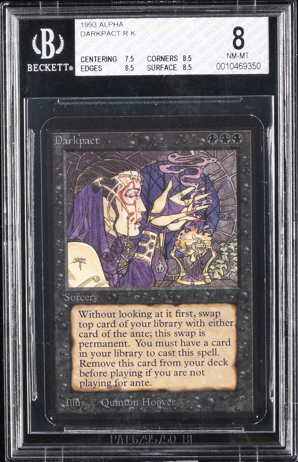 1993 MTG ALPHA DARKPACT R K BGS 8