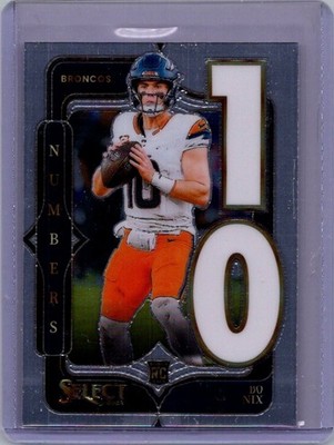 2024 Panini Select #6 Bo Nix Select Numbers