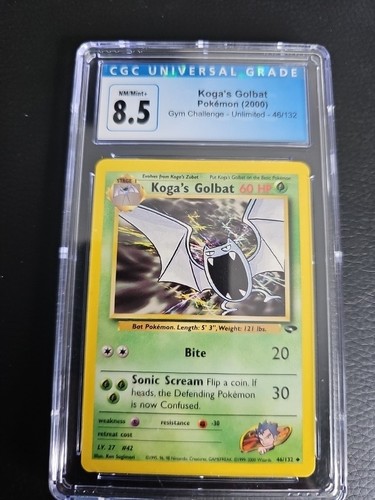 Koga's Golbat (Unlimited) graded CGC 8.5 for sale on eBay