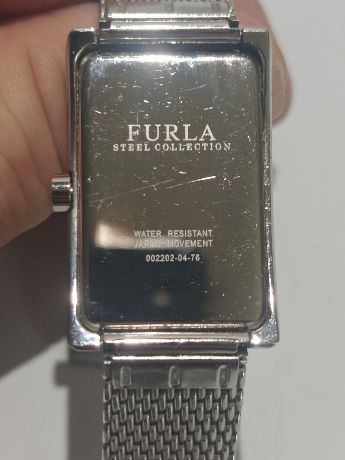 Furla Women's Silver Rectangular Analog Watch w/ … - image 9
