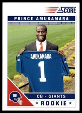 2011 Score Prince Amukamara Rookie New York Giants #373
