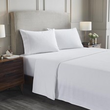Paisley or Solid Flannel Cotton Sheet Set, Fuzzy Warm Sheets, Traditional Boh...