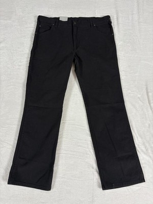 Dickies Dungaree Jeans Mens 40x32 Black Denim Sits Slightly Below Waist Straight