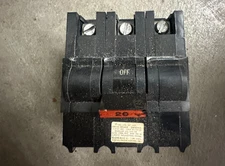 Federal Pacific FPE NA NA320 3 Pole 20Amp 120/240v Circuit Breaker 3P NA 20