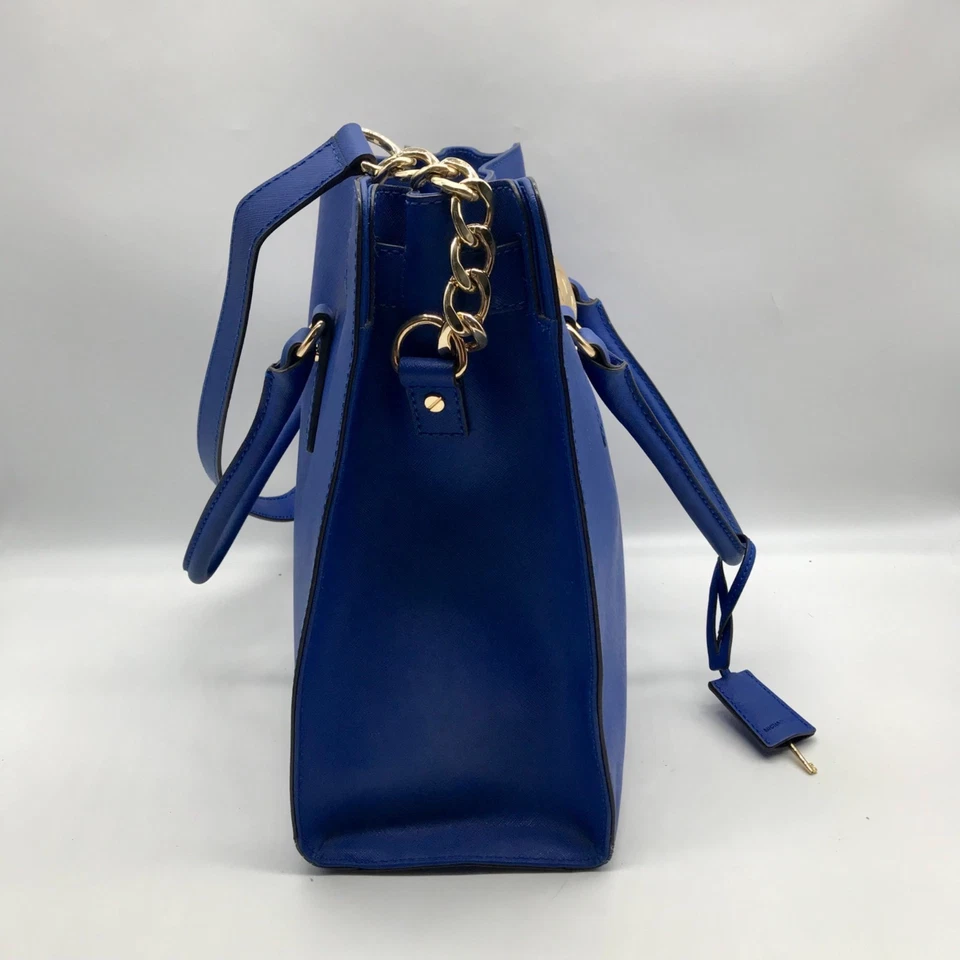 Bolsa tote Hamilton Michael Kors azul escuro couro saffiano - Imagem 4 de 4