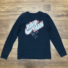 Vintage Nike Air Michael Jordan Jump Man Basketball Longsleeve Shirt Mens Size M