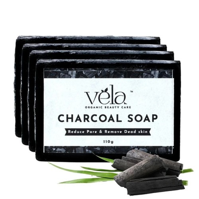 #ad Vela#x27;s Charcoal Soap For All Skin Types 110gm Each Pack Of 4 A467 $24.49