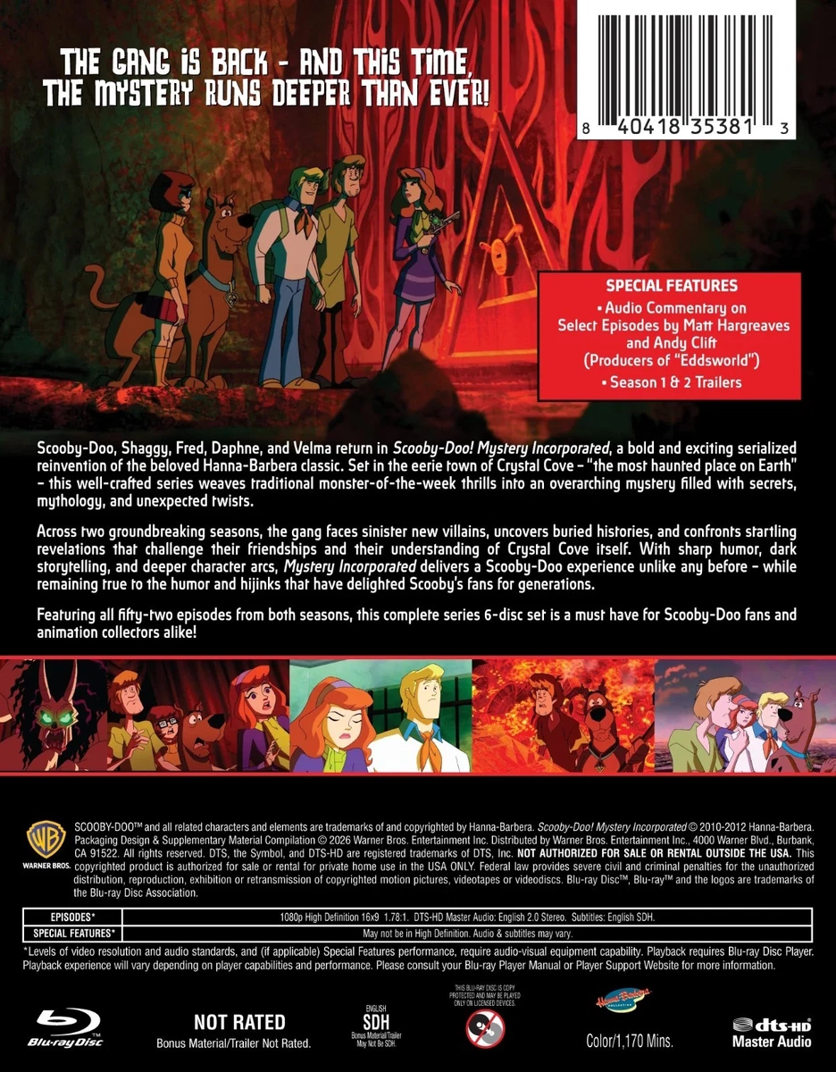 Scooby-Doo Mystery Incorporated: The Complete Series (Blu-ray+Slipcover) Presale