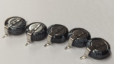 5 Stk. Super-Kondensator Goldcap 0,10F / 5,5V Typ H