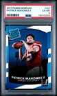 2017 PANINI DONRUSS #327 PATRICK MAHOMES II ROOKIE RC PSA 6