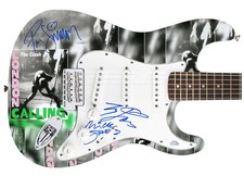 The Clash Signed Fender 1/1 London Calling Lp Cd Graphics Photo Guitar ACOA
