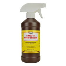 Durvet Scarlet Oil Wound Dressing Spray 16 Oz 16Oz