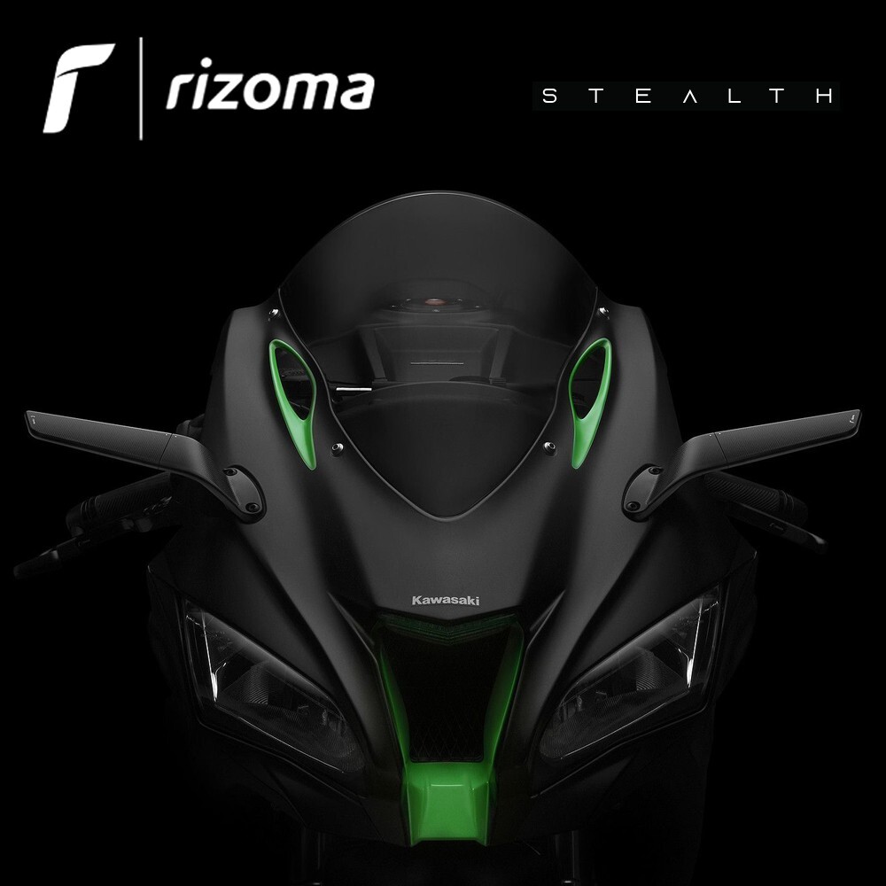 イル Stealth Black Mirror Pair [Rizoma] - Kawasaki ZX-10R SE (2019-2020