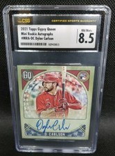 2021 Topps Gypsy Queen Mini Rookie Autographs Dylan Carlson 41/99! CSG 8.5!