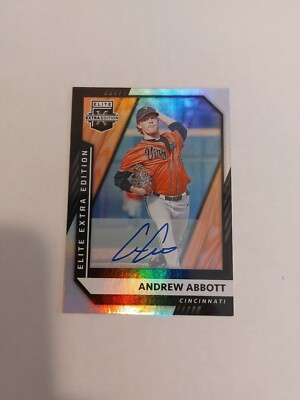 2021 Elite Extra Edition ROOKIE RC AUTO ANDREW ABBOTT Cincinnati Reds 
