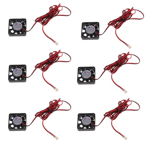 6 stk. 4010 24 V DC Lüfter Kühler Gehäuse 40x40x10mm für PC 3D 2 pin - Afbeelding 8 van 9