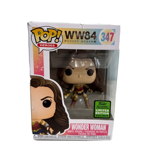 Funko Pop Heroes 347 WW84 wonder Woman 2021 Exclusive Limited Edition Box distre - Picture 1 of 15
