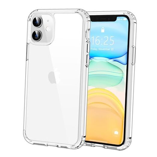 Case [Anti-Yellowing] Anti-Scratch Transparent Hard Back for iPhone 11 Clear