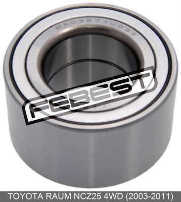 Front Wheel Bearing 38X71X39 For Toyota Raum Ncz25 4Wd (2003-2011