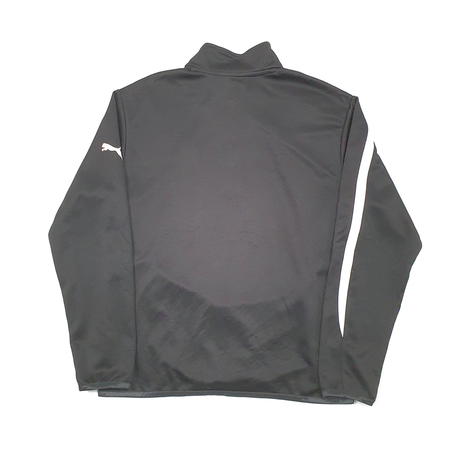 Mens PUMA Cotton 1/4 Quarter Zip Jumper Sweatshirt S image 3