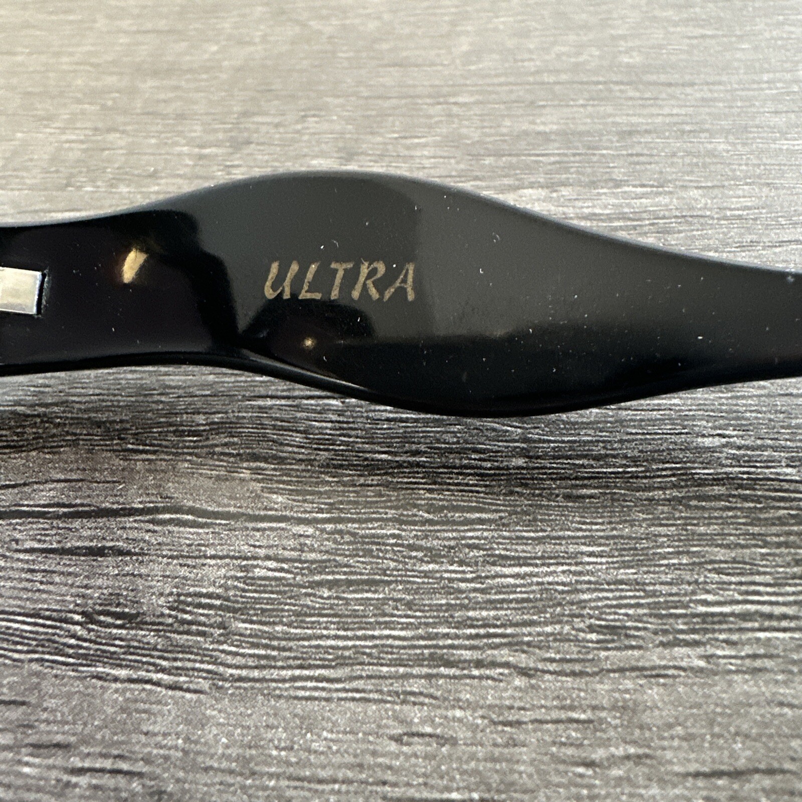 Vintage 1980 ULTRA "SULTRY" LARGE BLACK SUNGLASSES FRAMES ONLY image 5
