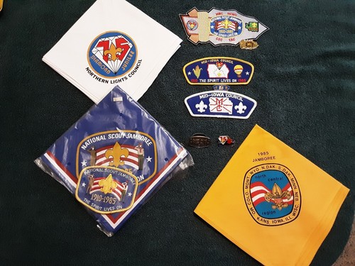Boy Scouts of America: 1985 Jamboree Neckerchiefs, Patches & Pins : BSA - Picture 2 of 4