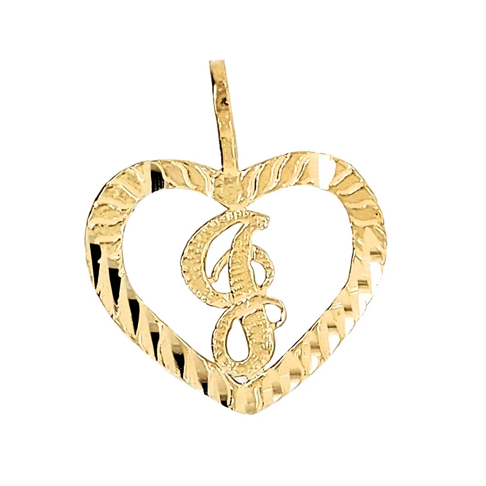 Letter heart necklace