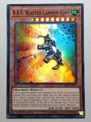 Yu-Gi-Oh! Card: B.E.S. Blaster Cannon Core - RIRA-EN023 Super Rare - Unlimited Edition