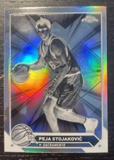 2024 Topps Chrome Peja Stojakovic Black & White Negative Refractor Kings