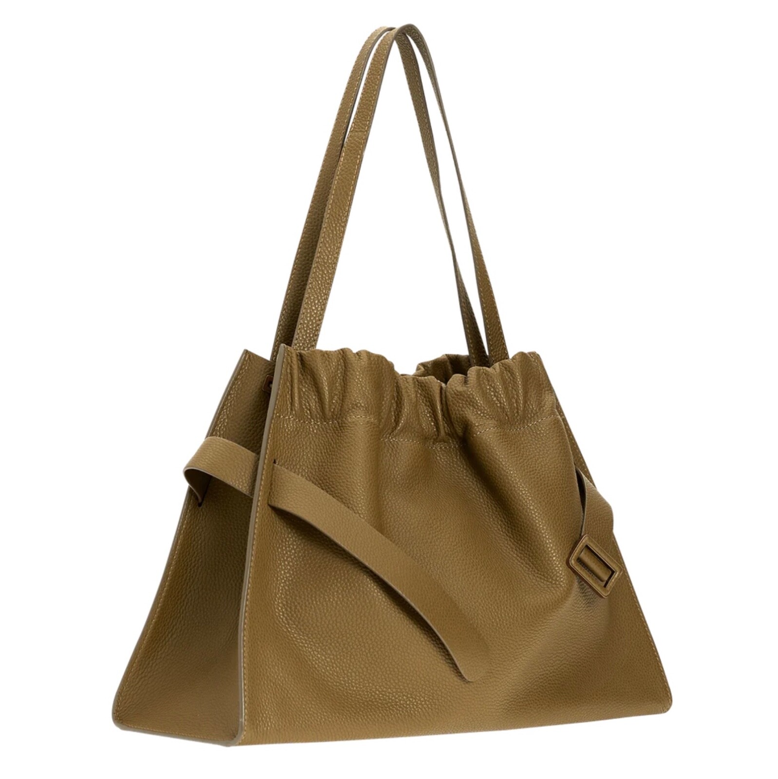 Boyy Scrunchy Buckle Jumbo Leather Shoulder Tote Bag Nutmeg image 3