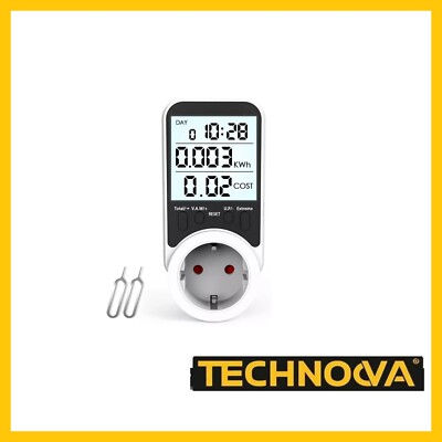 Misuratore Consumo Elettrico - Contatore Energia Con Display LCD, Sovraccarico 3680W