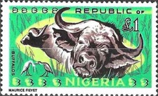 Timbre Animaux Mammifères Buffles Nigéria 190 * (66735DJ) - cote : 30 €