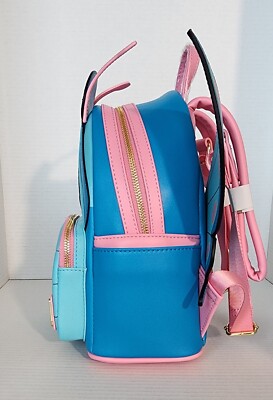 Loungefly Alice in Wonderland Blue Pink Mini Backpack Loungefly Disney Alice in Wonderland Mad Hatter and March  main image 4