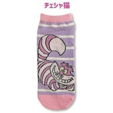 Disney Kids Socks Alice in Wonderland Cheshire Cat Cotton Blend Elastic 20-24cm
