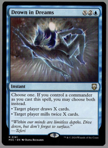 Drown in Dreams 0181 Non Foil Rare Modern Horizons 3 MTG Near Mint