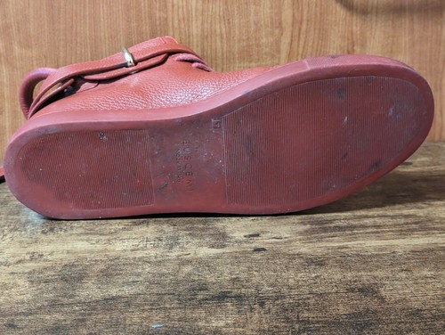 SCARPE BUSCEMI 100MM PELLE ROSSA MADE IN ITALY 46EU - Foto 17 di 18
