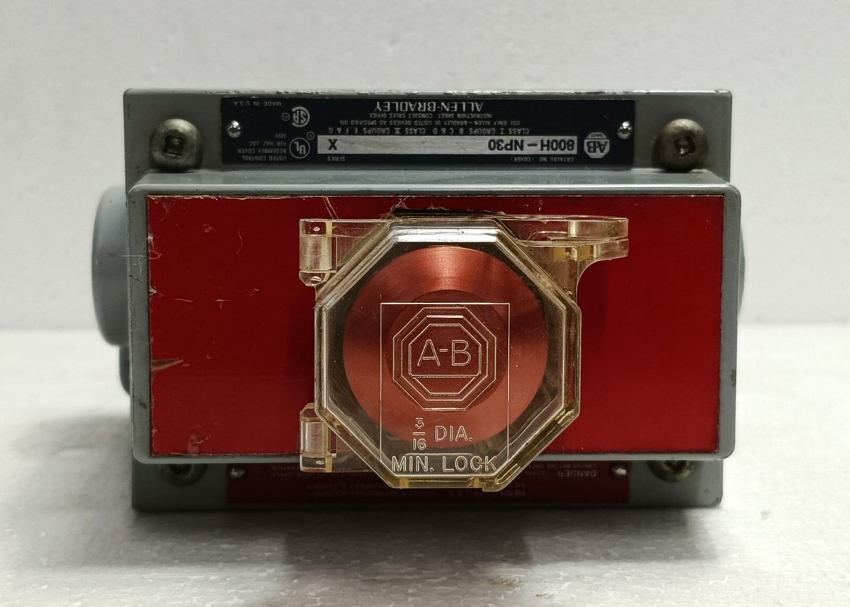 Allen-Bradley 800H-1HVX7 & 800H-NP30 Series X Emergency Push