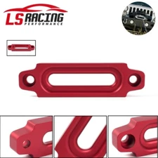 Red Universal ATV UTV Hawse Fairlead Winch Synthetic Rope Bolt Pattern 4.8"