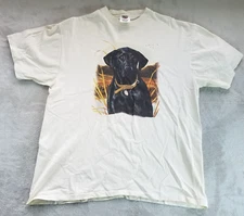 Vintage Power Pro Oneita Size XL Black Lab Graphic T Shirt