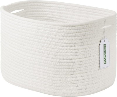 , Towels, Books, and Laundry, Durable and Stylish, White (1 Pack)