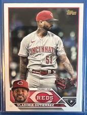 2023 topps vladimir gutierrez SSP 198. Cincinnati Reds.