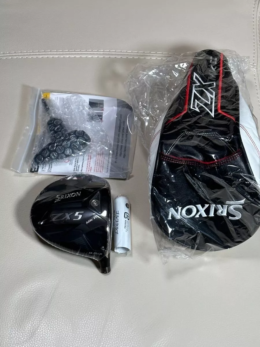 Dunlop SRIXON ZX5 Mk2 Mk II LS 9.5 Driver Head Only with Head Cover &  Wrench NEW